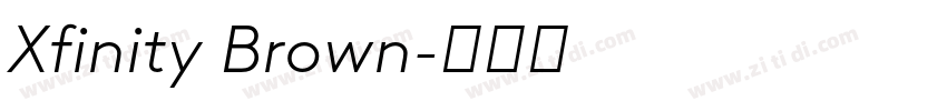 Xfinity Brown字体转换